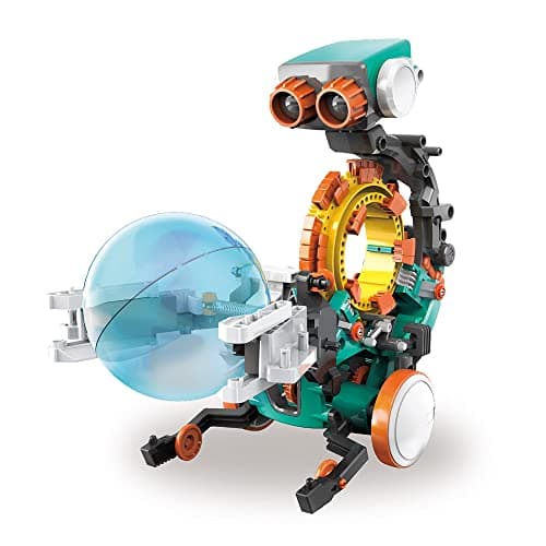 Image of CONSTRUCT & CREATE 5 in 1 Mechanical Coding Robot DIY STEM Build Your Own Kit