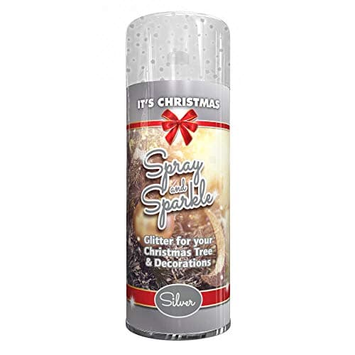Image of It's Christmas Spray and Sparkle Glitter Silver 200ml