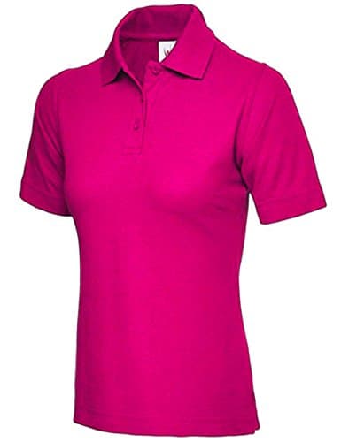 Image of Ladies Premium Pique Polo Shirt (UK 12, Hot Pink)