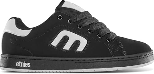 Image of Etnies Callicut – Heritage Skate Style, Puffy Look, 90's Chunky Vibe, Reinforced Cupsole, Cushioned Feel, Everyday Sneakers Black White Black