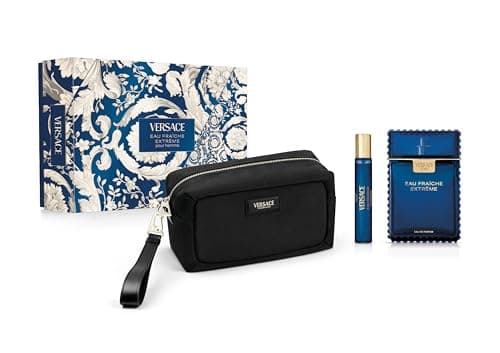 Image of Versace Eau Fraiche Extreme Eau de Parfum Gift Set 2025-100ml EDP, 10ml Travel Spray and Toiletry Pouch