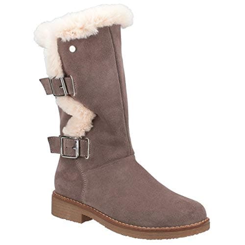 Image of Hush Puppies Womens Megan Mid Calf Boot, Grey, 8 UK