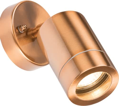 Image of Outdoor GU10 Adjustable Wall Light in Copper