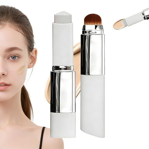 Image of Colour Changing Foundation Stick, White Foundation Stick to Skin Tone, Hydrating Face Base Makeup & Concealer, 1 Pc (Natural)