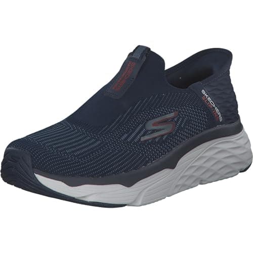 Image of Skechers Men's Max Cushioning Elite Advantageous Trainers, Navy Textile/Synthetic, 9 UK