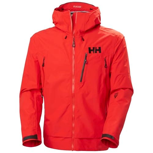 Image of Helly-Hansen Odin 9 Worlds 3.0 Shell Jacket - Men's Waterproof, Windproof, Breathable, Helmet Compatible, Recycled Material, 222 Alert Red, XL