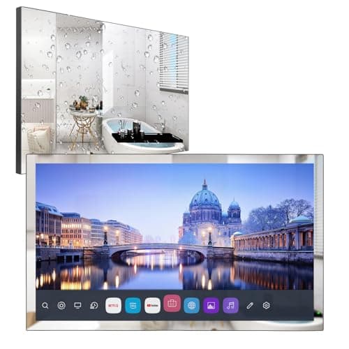 Image of Soulaca 4K UHD Smart TV for Bathroom,Digital/Analog Tuners,Mirror Panel, Magic Remote,Waterproof, Built-in Alexa, Wi-Fi 2026 Model (32”, Mirror (webOS TV System))