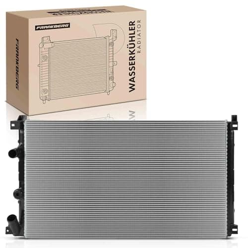 Image of Frankberg Engine Radiator Car Radiator Manual Transmission Compatible with Interstar Bus X70 1.9L-3.0L 2003-2010 Movano Estate J9 1.9L 2.5L 2003-2010 Replace# 7701057120