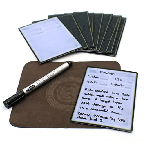 Image of Dahan Dice - Dry Erase D&D Spell Cards for Dungeons and Dragons