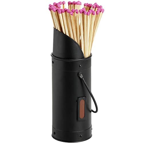 Image of Hill 1975 Black Matchstick Holder with 60 Matches