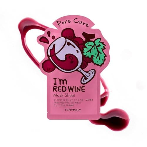 Image of TONYMOLY I'm Red Wine Mask Sheet - Pore Care Premium K-Beauty Skincare, 1 Sheet