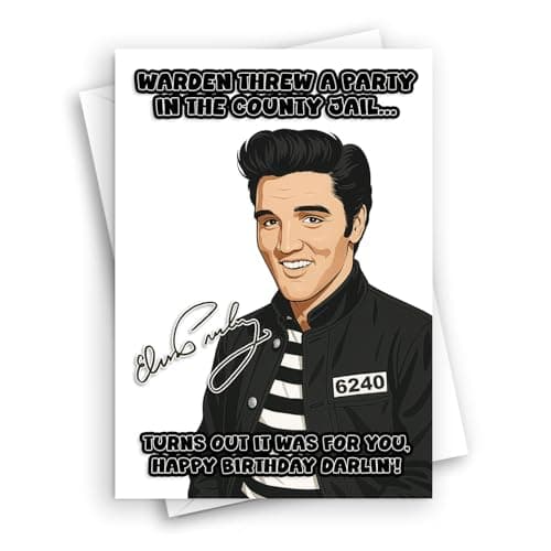 Image of HWC Trading Elvis Musician Fan Happy Birthdays Cards Celebrations Geetings Gifts - A5 (ID-006231)