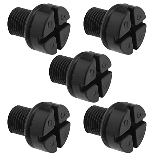 Image of EMSea 5Pcs Vent Screw Plug Replacement 17111712788 Compatible with BMW 3 Series E30 E36 E46 E90 E91 Coolant Radiator Expansion Tank Bleeder Screw with O-ring Washer