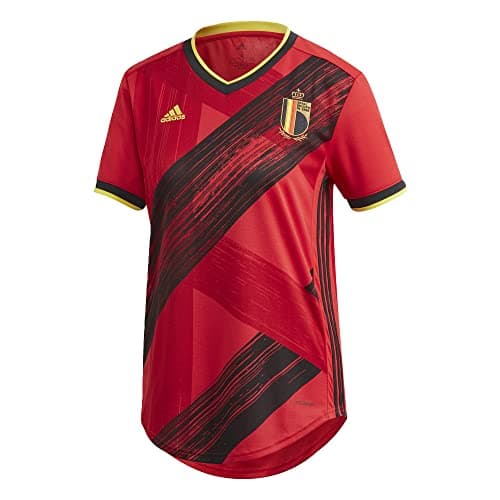 Image of adidas Belgium Home Womens Soccer Jersey- 2020 (S) Red