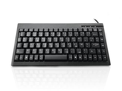 Image of Accuratus 595 FRENCH - PS2 Professional Mini French AZERTY Layout Keyboard with Mid Height Keys
