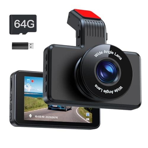 Image of Range Tour Car Dash Cam Front, FHD 1080P 170° Wide Angle WDR In Vehicle Dashboard Camera 3.0" Display Driving Recorder Video Camera Loop Recording, Night Vision, Motion Detection