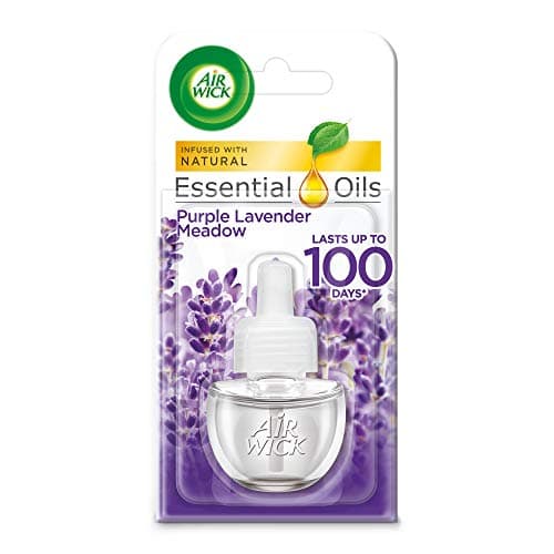 Image of Air Wick Essential Oils Plug In Refill Air Freshener Purple Lavender Meadow, 19ml