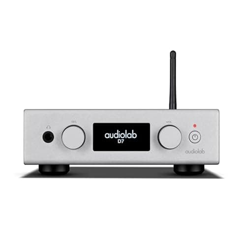 Image of Audiolab D7 High-Resolution DAC, Headphone Amp & Preamp – ES9038Q2M Chip, 32-bit/768kHz PCM, DSD512, MQA, Bluetooth aptX HD, USB/Optical/Coaxial Inputs, XLR & RCA Outputs – Roon Tested (Silver)