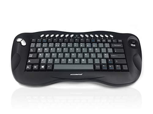 Image of Accuratus Toughball 2 - Wireless 2.4GHz RF Mini Multimedia Keyboard with Trackball