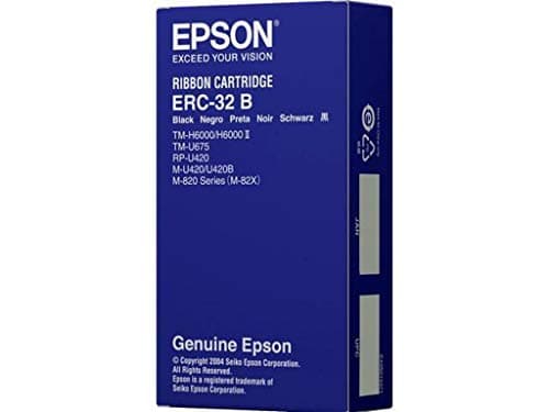 Image of Epson C43S015371 ERC 32B Print Ribbon for TM H6000II/H6000IV/U200/U200A/U200B/U200D/U200 - Black