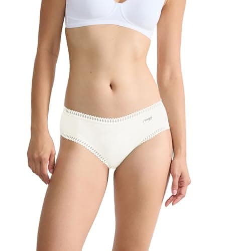 Image of Sloggi Women's GO Crush Hipster C3P Briefs, Silk White, S (Pack of 3), Silk White, S