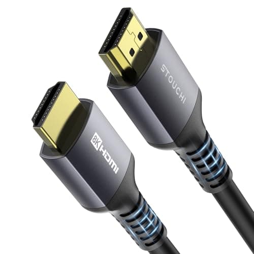Image of Stouchi HDMI Cable 5m(16ft) 8K CL3 In Wall Plenum-Rated High Speed Ultra HD 48Gbps Cable Support 8K60 4K120 eARC RTX HDR10 4: 4: 4 HDCP 2.2 & 2.3 Dolby Compatible with PS5, Xbox Series X