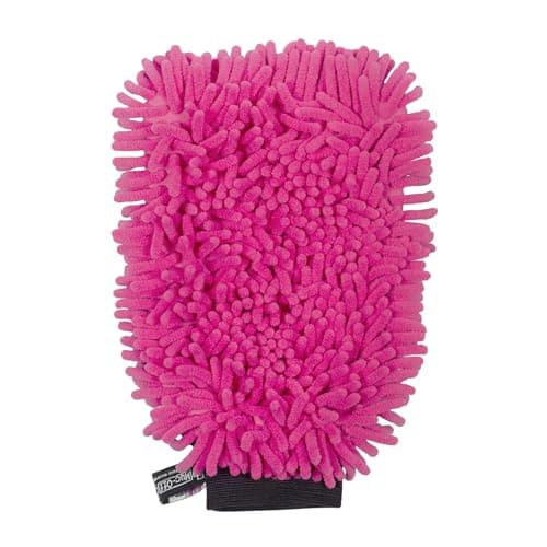 Image of Muc Off 2-in-1 Microfibre Wash Mitt - Chenille Cleaning Mitt and Waffle Sponge for Bike and Car - Streak-Free, Scratch-Free Finish - Machine Washable