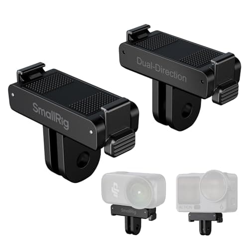 Image of SMALLRIG Action 6 / Nano Magnetic Quick-Release Adapter Mount for DJI Osmo Action 6 / Osmo Nano, 2 PCS with 2-Prong Mount for Tripod/Selfie Stick - 5911