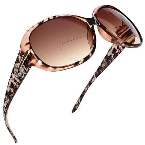 Image of LookLux Bifocal Sunglasses For Women Oversized Rhinestone Reading Sunglasses 2.0 Womens Vintage Reader Sunglasses for women