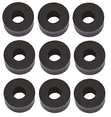 Image of TERF® Black Nylon Spacer Washer M12 (12mm) X 35mm X 10mm Nylon Spacer Washers Size: 12mm Inside Diameter (Hole) X 35mm Out Side Large Diameter X 10mm Thickness - Pack of 4