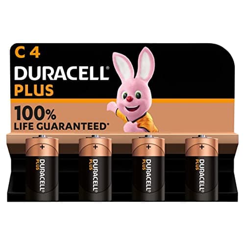 Image of Duracell C Plus 4 pack Batteries