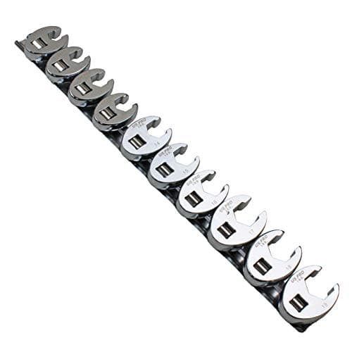 Image of US PRO 10pc 3/8'' dr Crowfoot Crowsfeet Crows Foot Spanner Wrench Set 2054