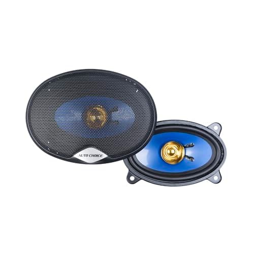 Image of Auto Choice 4x6 Car Speakers PMA-4601 – 4 Ohm Dual Cone Coaxial Speaker Pair, 20–15000Hz, Direct Factory Replacement