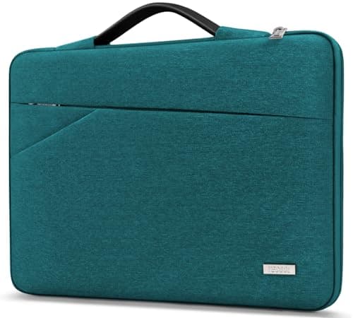 Image of TECOOL 16 Inch Laptop Sleeve Protective Case for MacBook Pro 16 M5 M4 M3 M2 M1(2019-2026), 16 Inch Lenovo ASUS Dell HP Notebook Laptop, Waterproof Computer Case Bag with Handle, Teal