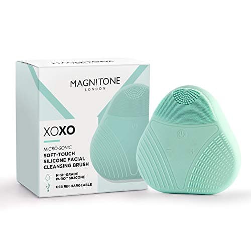 Image of Magnitone Xoxo Micro-Sonic Softtouch Silicone Facial Cleansing Brush - Green