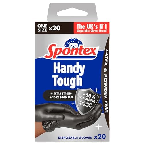 Image of Spontex 20 Handy Tough Disposable Gloves