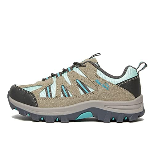 Image of Peter Storm Kids’ Buxton Vent Walking Shoe with High Traction Rubber Sole, Lightweight, Breathable & Durable, Outdoors (Grey Blue, UK Footwear Size System, Big Kid, Numeric, Medium, 3)