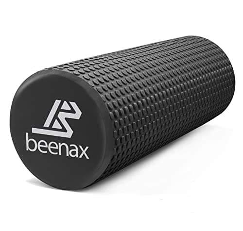 Image of Beenax Foam Roller 44cm - Lightweight Muscle Roller for Fitness, Pilates, Yoga, Physio, Trigger Point, Deep Tissue, Joint Massage, Pain Relief - Designed to Relieve Stress and Relax Tight Muscles