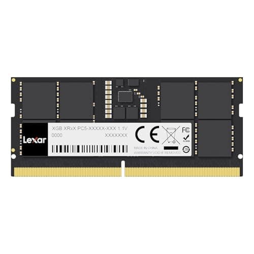 Image of Lexar SODIMM 8GB DDR5 RAM 5600 MHz, 262-Pin DDR5 SODIMM Laptop RAM, High-Performance Gaming DRAM SO-DIMM for Laptop Memory/All-in-one Intel NUC mini-PC, 1.1V, CL46-45-45-90