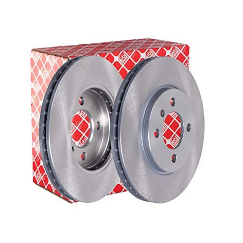 Image of febi bilstein 04059 Brake Disc Set (2 Brake Disc) front, internally ventilated, No. of Holes 4