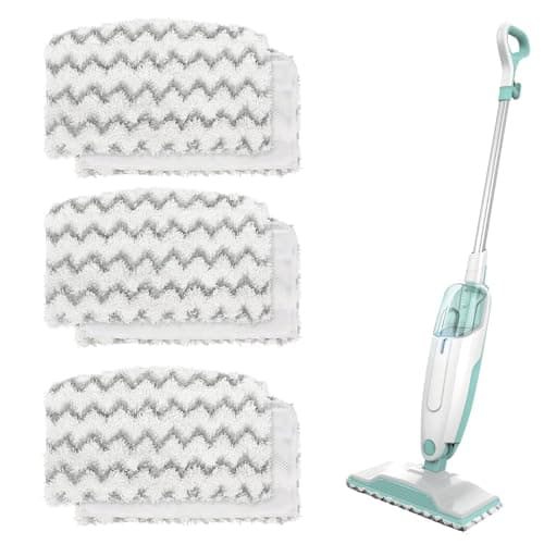 Image of YYDSLEE 6 Pack Replacement Steam Mop Pads for Shark S1000UK, S2001UK, S1000, S1000A, S1000C, S1000WM, S1001C and Beldray BEL01097 Washable Microfiber Cleaning Pads