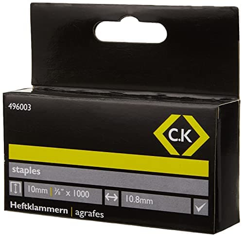 Image of C.K 496003 10.5 mm Wide x 10 mm Deep Staples Box (Pack of 1000)