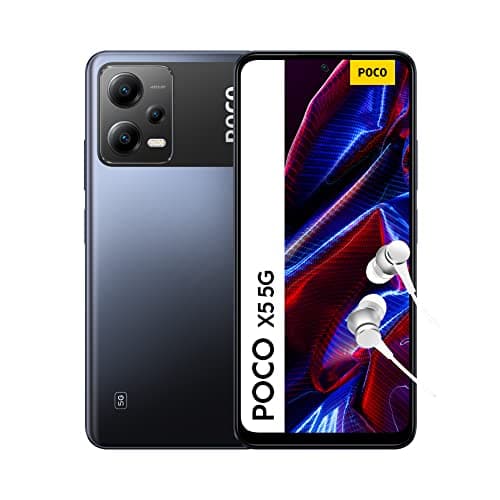 Image of POCO X5 5G Black 6GB RAM 128GB ROM, 6.67” 120Hz FHD+ AMOLED, Snapdragon 695, 48MP Tripple AI Camera, 5000mAh, NFC (UK Version 2 Year Warranty)