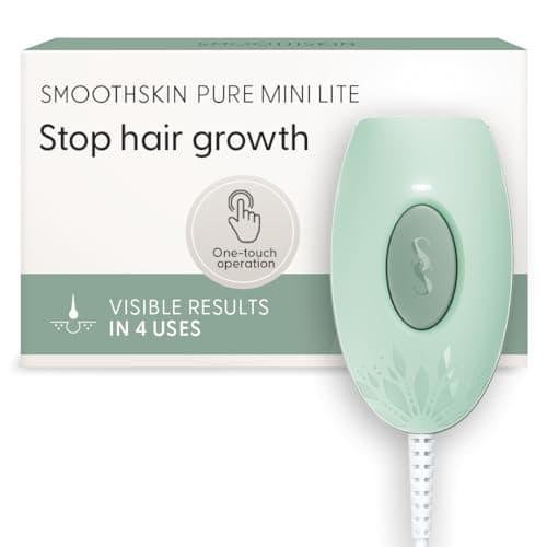 Image of SmoothSkin Pure Mini Lite Green, IPL Laser Hair Removal Device, for Body & Face, Alternative to Salon, Epilator & Bikini Shaver