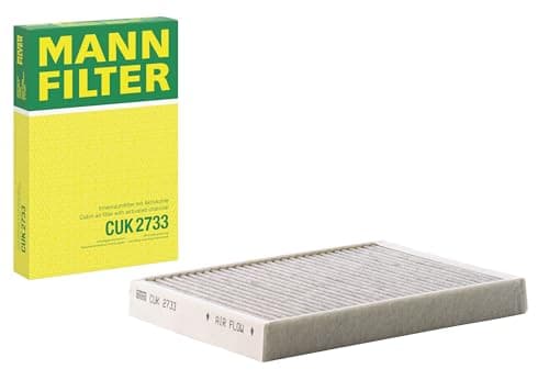 Image of MANN-FILTER CUK 2733 Cabin Air Filter - Pollen Filter with Activated Carbon - for Cars + Transporters