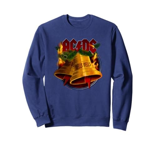 Image of Official AC/DC Hells Bells Christmas Music Merch for Fans Sweatshirt