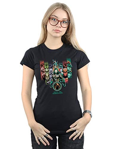 Image of DC Comics Women's Aquaman Unite The Kingdoms T-Shirt Black Medium