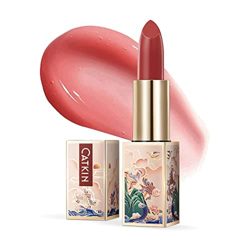 Image of CATKIN Natural Tinted Lip Balm with Vitamin E, Moisturises Dry Lips, Nourishing Stick, 3.3 g