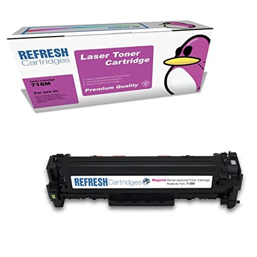 Image of Refresh Cartridges Remanufactured Toner Cartridge Replacement for Canon 718M (Magenta)