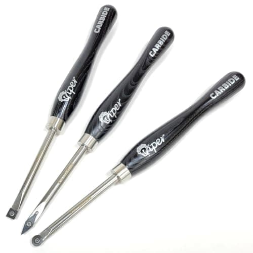 Image of Charnwood TCSET3S Carbide Tipped Wood Turning Tool - 3 Piece Set